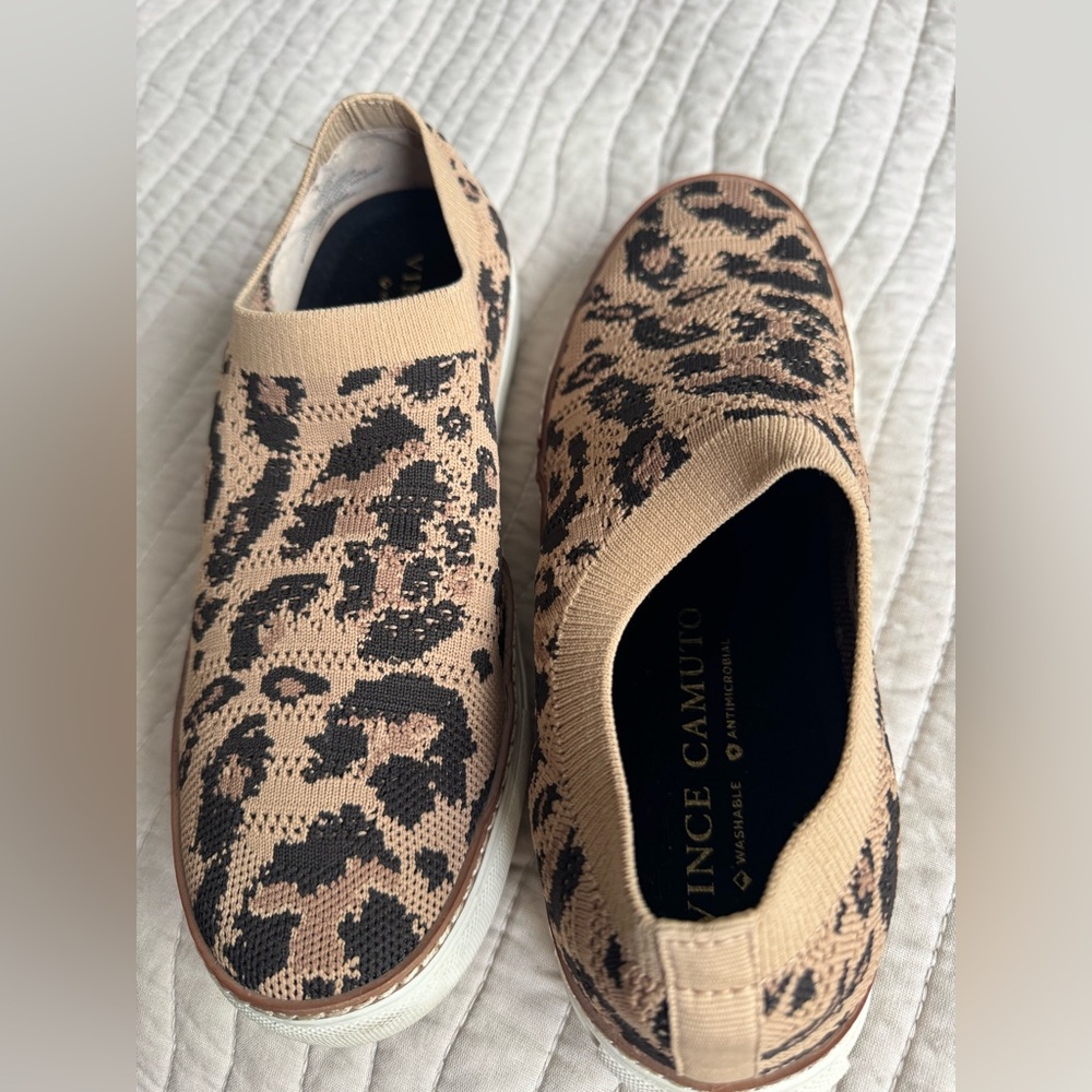 Vince Camuto Women's Leopard Print Slip-On Sneakers - Picture 3 of 6